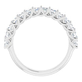 Platinum 1 1/3 CTW Natural Diamond Anniversary Band
